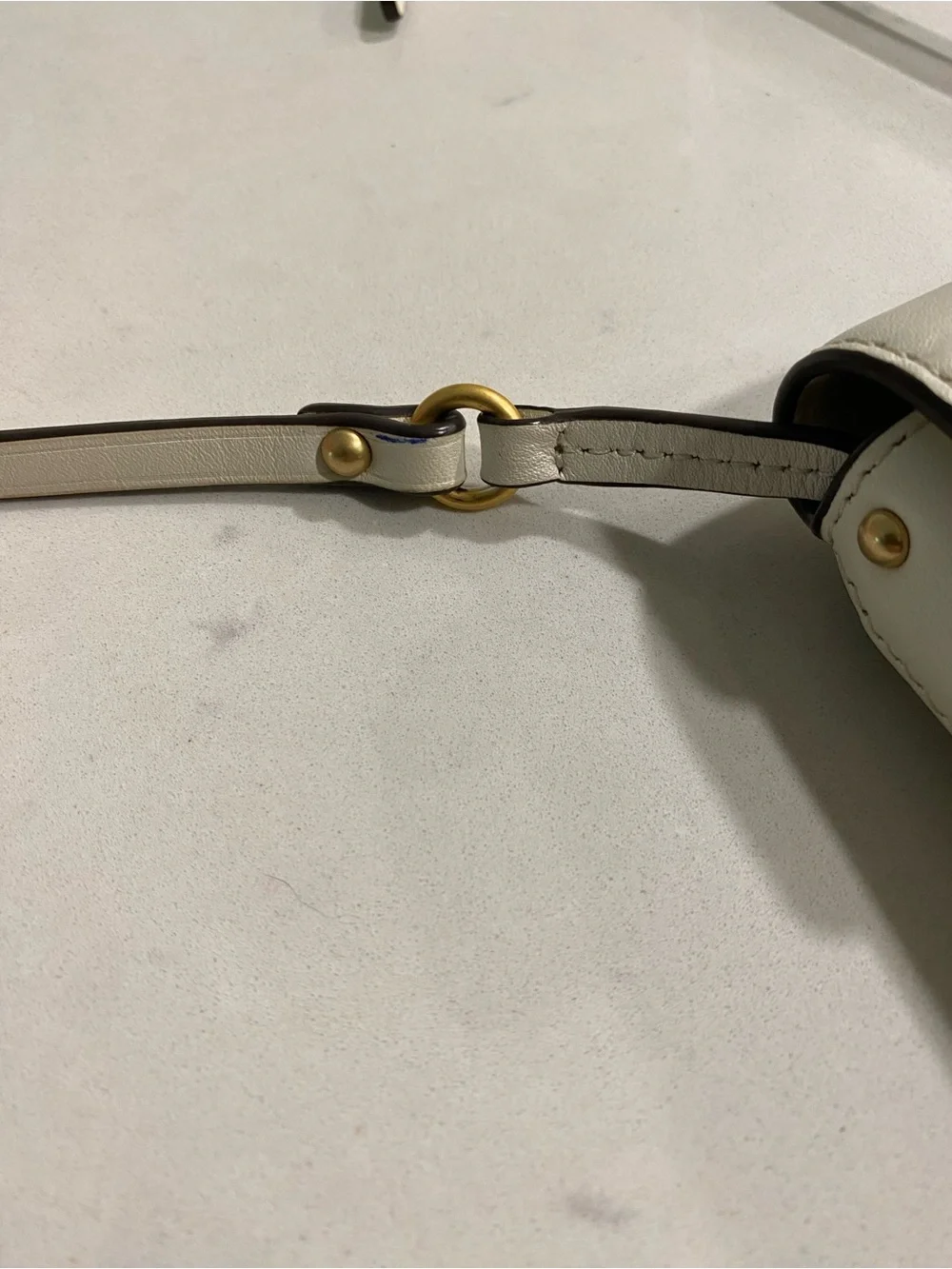 Tory Burch Cream Leather Miller phone Crossbody - Picture 9 of 15